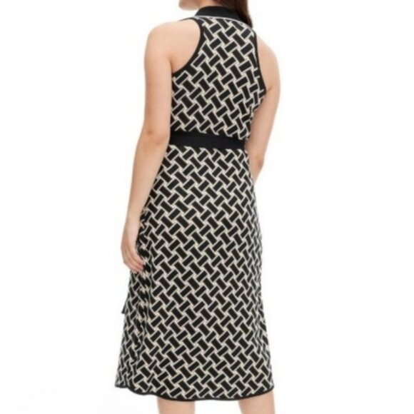 Diane Von Furstenberg x Target Collared Vintage Weave Sweaterknit Wrap Dress S. - Picture 2 of 16